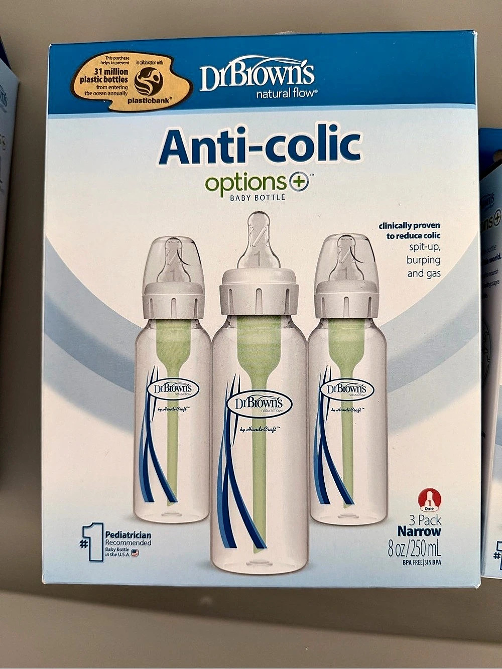 Dr. Brown's Anti-Colic Options+ Baby Bottle & Nipple Lot NWT